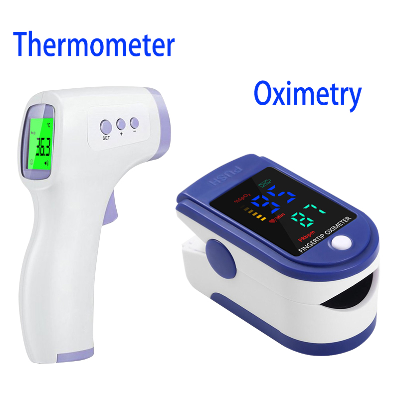 Pulse Oximeter - Tıbbi Kızılötesi (IR) Ateş Ölçer, LED